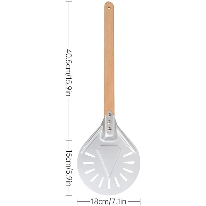 Pelle à pizza ronde 18cm - vue arrière