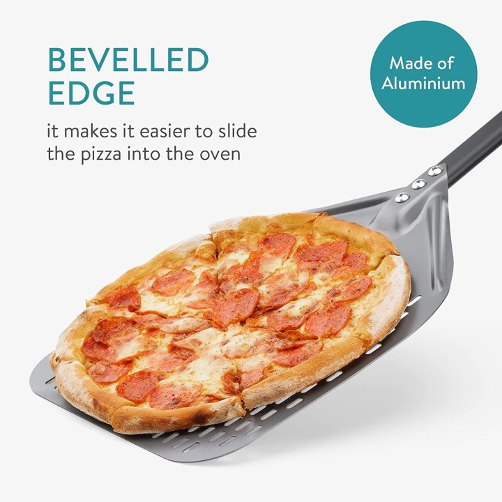 Pelle a pizza perforée 12" 30cm - vue arrière