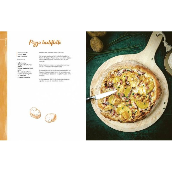 Livre Pizzas, bruschettas, focaccias,... de Guillaume Marinette - Artemis - vue arrière