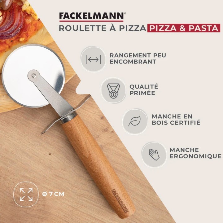 Roulette à pizza géante - vue arrière