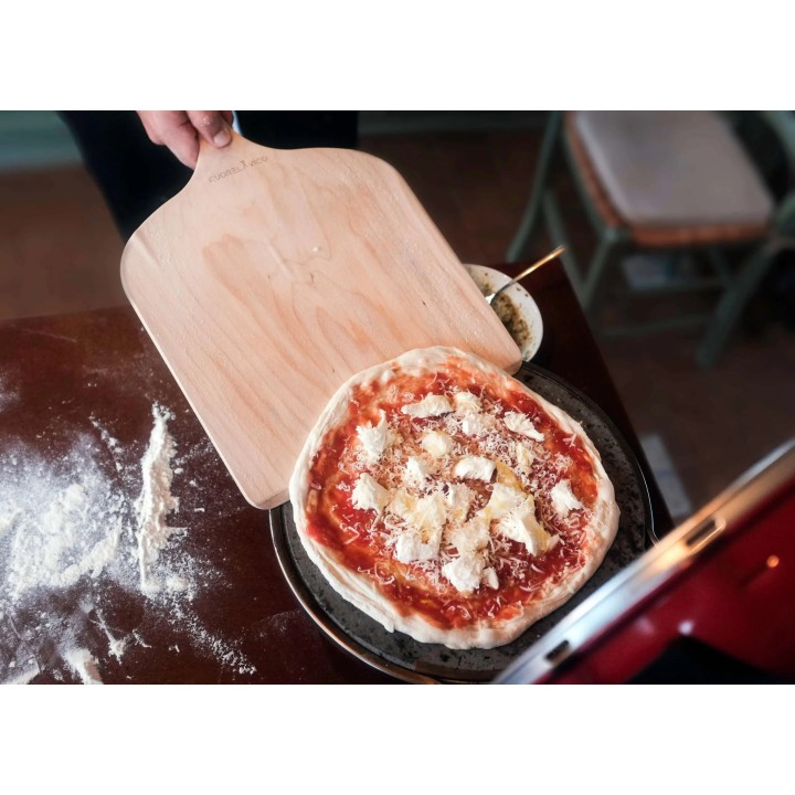 Pierre à pizza pour four ronde Ø 35 cm - vue arrière